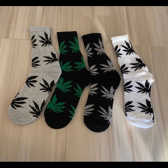 12 pair men weed leaf long socks - Picture 5 of 6
